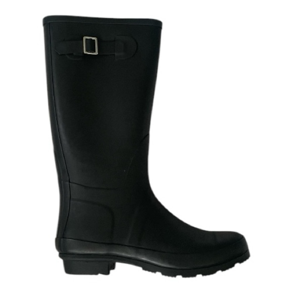 Women's Black Rain Boots Size (9) - Picture 5 of 12